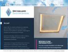 Tablet Screenshot of galland-electricite-dijon.fr